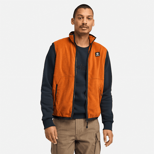 Doudoune sans manches en polaire en orange, , orange, Taille: M - Timberland - Modalova