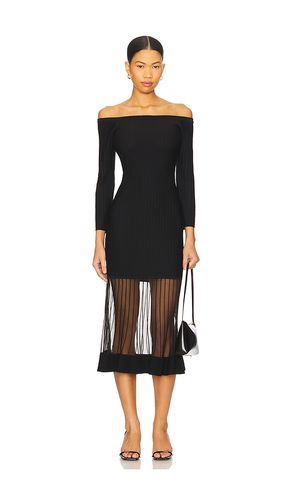 ROBE MIDI EN MAILLE TRANSPARENTE OTS en . Taille P. Also en S, M - MILLY - Modalova