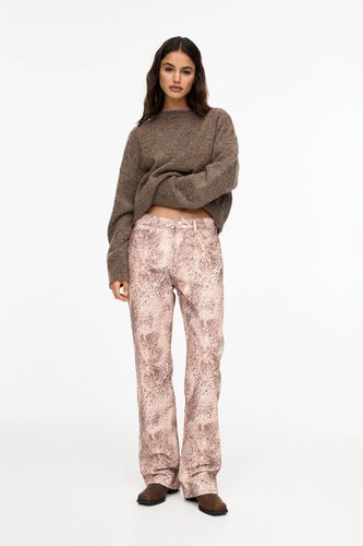 Pantalon Straight À Imprimé Animal - Pull&Bear - Modalova