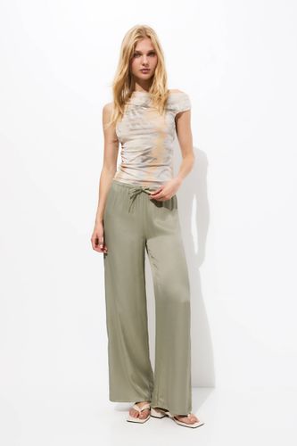 Pantalon Fluide Satiné - Pull&Bear - Modalova