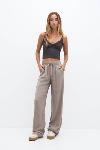 Pantalon Fluide Rustique - Pull&Bear - Modalova