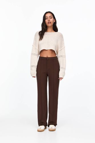 Pantalon Habillé Nervure - Pull&Bear - Modalova