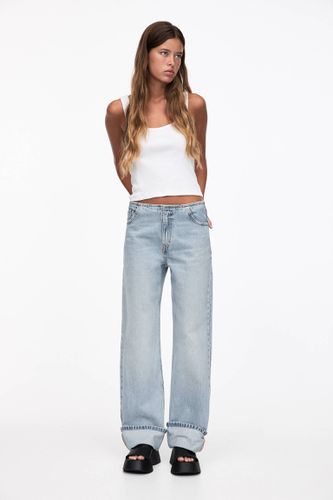 Jean Droit Taille Moyenne - Pull&Bear - Modalova