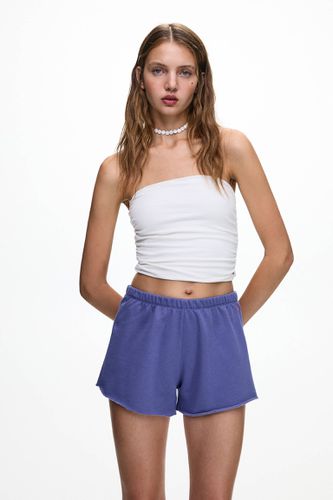 Short Jogging De Survêtement Broderie - Pull&Bear - Modalova