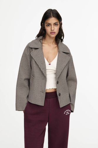 Manteau Cropped En Mélange De Laine - Pull&Bear - Modalova