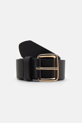 Ceinture Imitation Cuir Boucle Carrée - Pull&Bear - Modalova