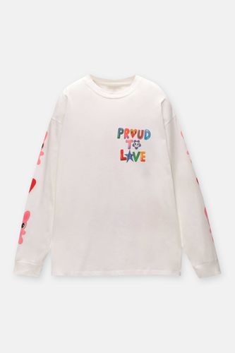T-Shirt À Manches Longues Proud To Love - Pull&Bear - Modalova