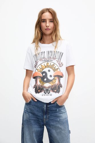 T-Shirt Ésotérique À Manches Courtes - Pull&Bear - Modalova