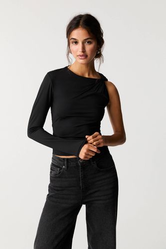 T-Shirt Asymétrique Avec Nœud - Pull&Bear - Modalova