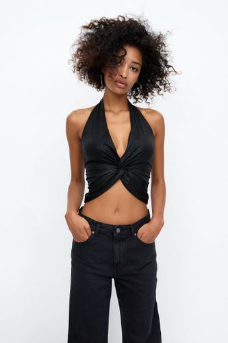 Top À Encolure Américaine - Pull&Bear - Modalova