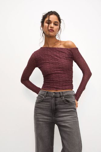 Top En Dentelle Fleurie - Pull&Bear - Modalova