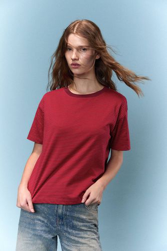 T-Shirt Rayures Oversize - Pull&Bear - Modalova