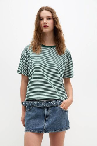 T-Shirt Rayures Oversize - Pull&Bear - Modalova