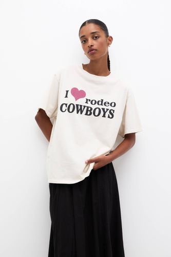 T-Shirt Oversize Cowboy Cœur - Pull&Bear - Modalova