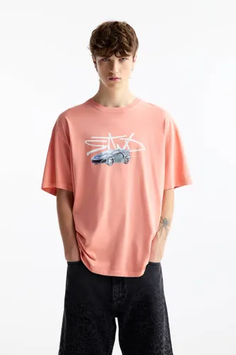 T-Shirt Stwd Voiture - Pull&Bear - Modalova