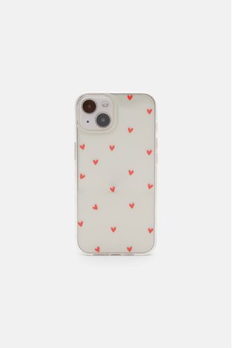 Coque Iphone Avec Cœurs Rouges - Pull&Bear - Modalova
