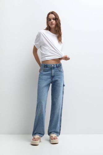 Jean Carpenter Taille Moyenne - Pull&Bear - Modalova