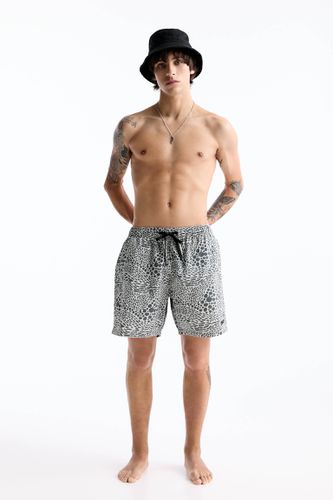 Short De Bain Stwd Imprimé Cordon - Pull&Bear - Modalova