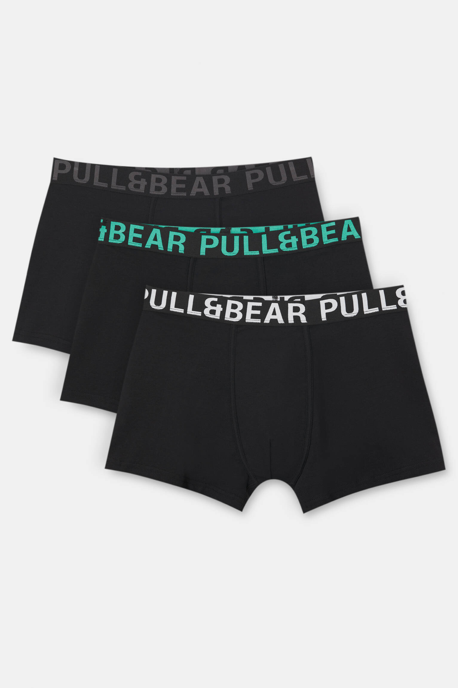 Lot De 3 Boxers Noirs Logo - Pull&Bear - Modalova