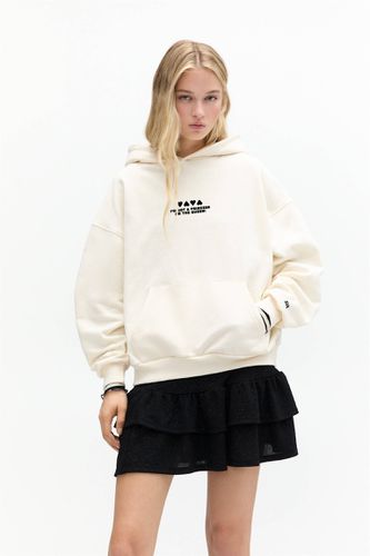 Sweat Capuche Lettre Poker - Pull&Bear - Modalova