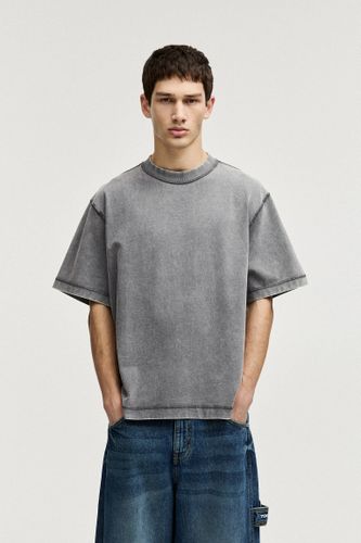 T-Shirt Boxy Doux Au Toucher - Pull&Bear - Modalova