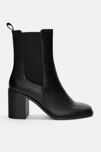 Bottines À Talon Chelsea En Cuir - Pull&Bear - Modalova