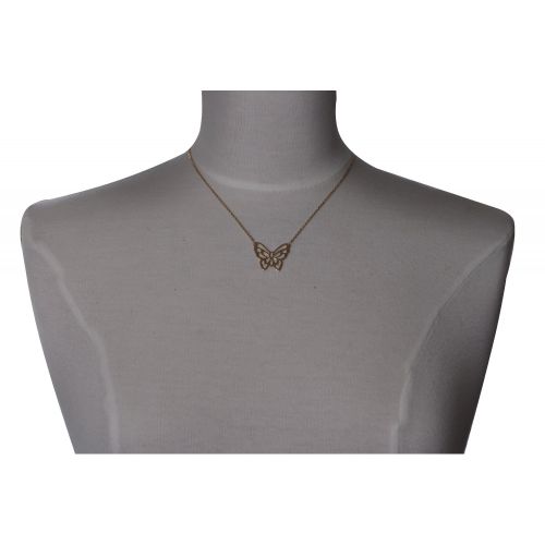 Collier Papillon Ajouré Plaqué - LES POULETTES BIJOUX - Modalova