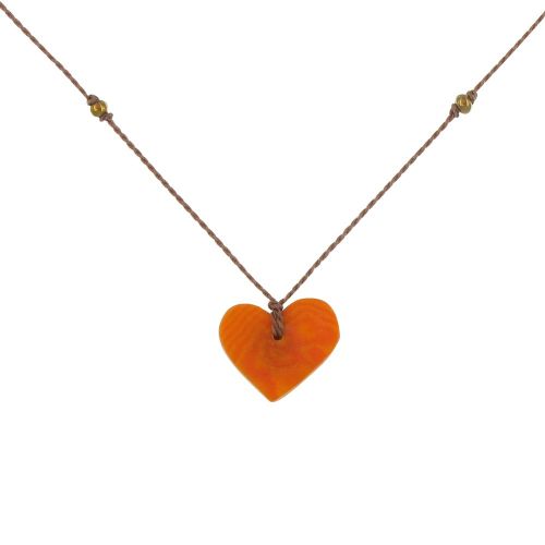 Collier Petit Coeur en Tagua - Classics - LES POULETTES BIJOUX - Modalova