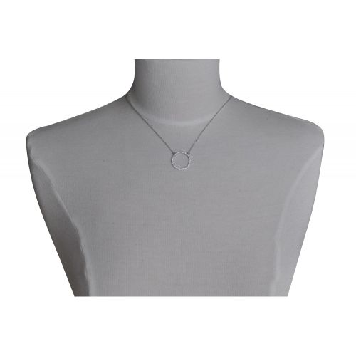 Collier 925 Rhodié Cercle de Strass - LES POULETTES BIJOUX - Modalova