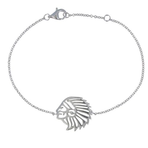 Bracelet 925 Tête Indien - LES POULETTES BIJOUX - Modalova