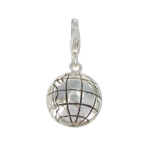 Charms 925 Globe Terrestre - LES POULETTES BIJOUX - Modalova