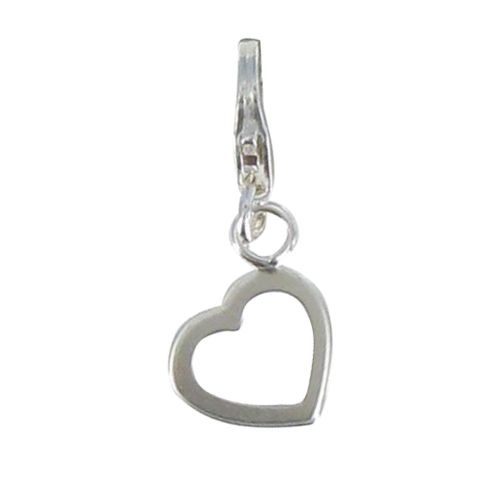 Charms 925 Petit Coeur Evidé - LES POULETTES BIJOUX - Modalova