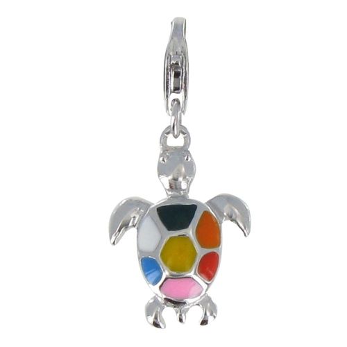 Charms Bracelet Argent Tortue des Galapagos - LES POULETTES BIJOUX - Modalova