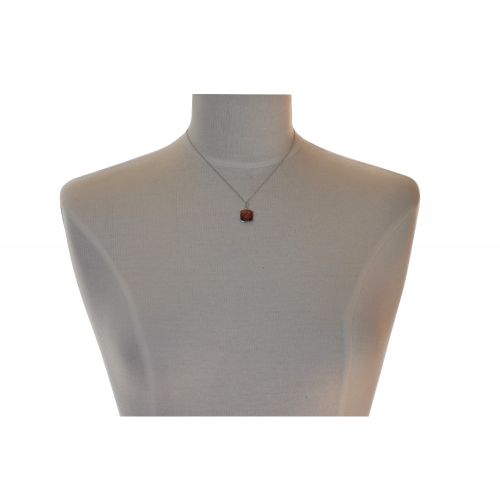 Collier Argent et son Carré de Zirconium Facetée - LES POULETTES BIJOUX - Modalova