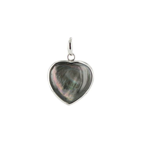 Pendentif Argent Coeur de Nacre - LES POULETTES BIJOUX - Modalova