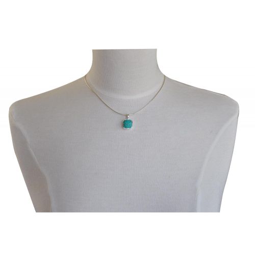 V Pendentif Argent Carré de Facetté - LES POULETTES BIJOUX - Modalova