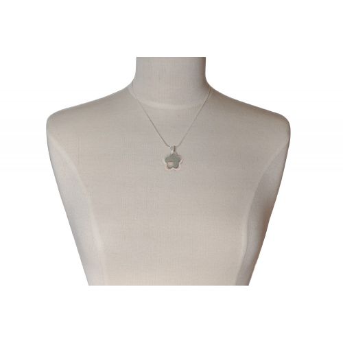 V Pendentif Chance Nacre et Argent Nacre - LES POULETTES BIJOUX - Modalova