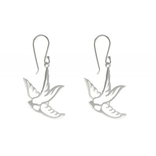 Boucles d'Oreilles 925 Hirondelles Ajourées - LES POULETTES BIJOUX - Modalova