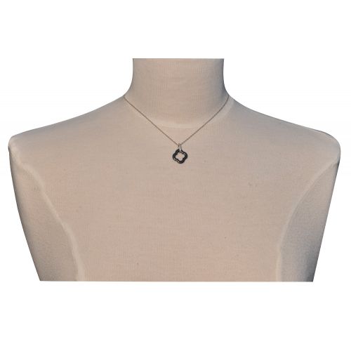 Collier Argent Fleur Céramique - LES POULETTES BIJOUX - Modalova