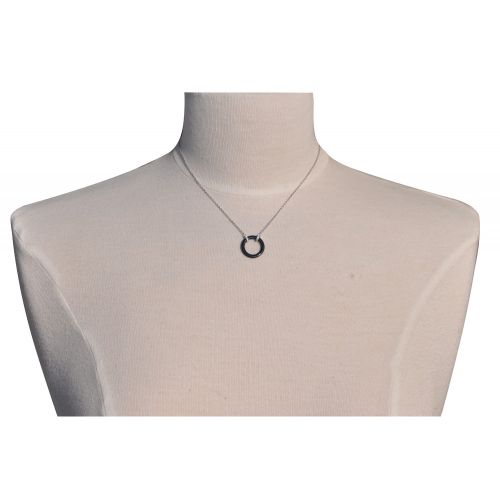 Collier Argent Rhodié Rondelle Céramique - LES POULETTES BIJOUX - Modalova