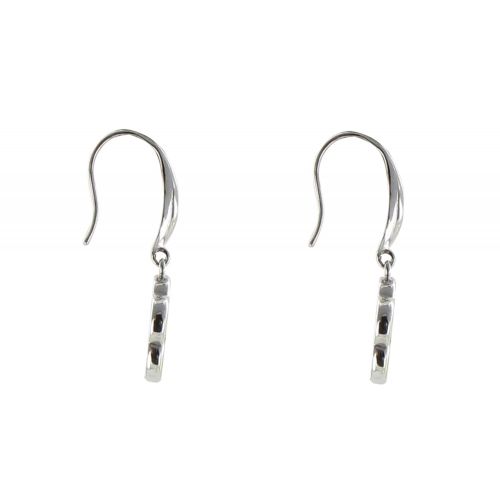 Boucles d'Oreilles Chance Argent et Nacre Blanche - LES POULETTES BIJOUX - Modalova