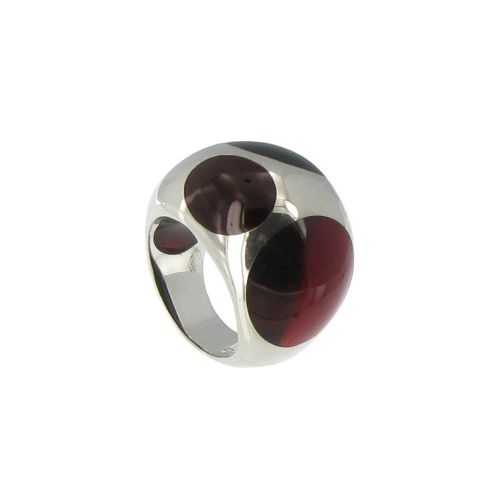 Bague Dalmatienne et Argent - taille 58 - LES POULETTES BIJOUX - Modalova