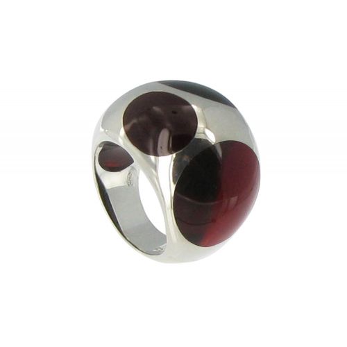 Bague Dalmatienne et Argent - taille 58 - LES POULETTES BIJOUX - Modalova