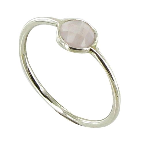 Bague Argent 925 Demi-Sphère de Quartz - taille 50 - LES POULETTES BIJOUX - Modalova