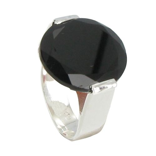 Bague Argent Joyau d'Onyx - taille 56 - LES POULETTES BIJOUX - Modalova