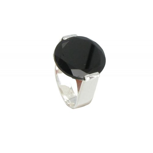 Bague Argent Joyau d'Onyx Noir - LES POULETTES BIJOUX - Modalova