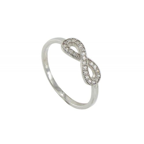Bague Argent Infini et Strass - LES POULETTES BIJOUX - Modalova