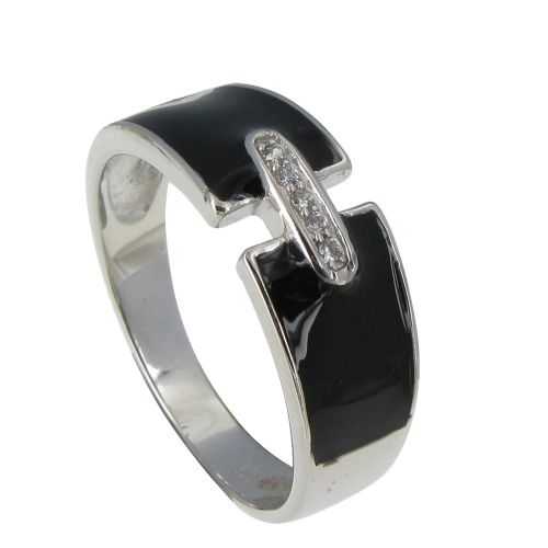 Bague Argent et Résine - taille 50 - LES POULETTES BIJOUX - Modalova
