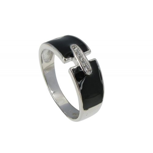 Bague Argent et Résine - taille 52 - LES POULETTES BIJOUX - Modalova