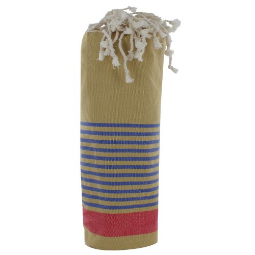 BIJOUX - Fouta Drap Plage et Hammam Coton Grande Rayure Rouge e - LES POULETTES - Modalova